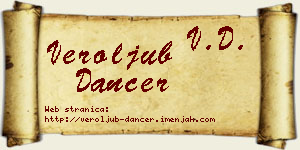 Veroljub Dancer vizit kartica